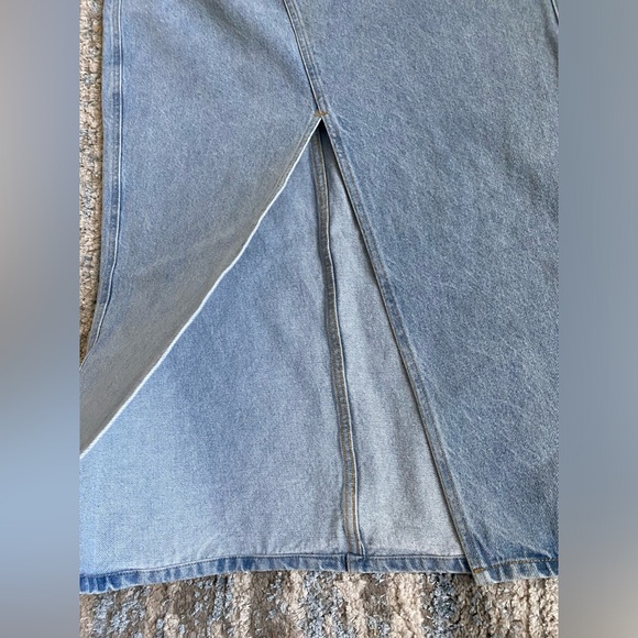 Industry Light Denim Maxi Skirt Size 10 NWT - Picture 2 of 8